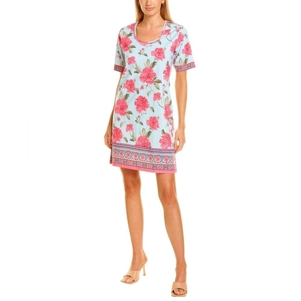 Bella Tu PEONY SHIFT DRESS IN MULTI size S